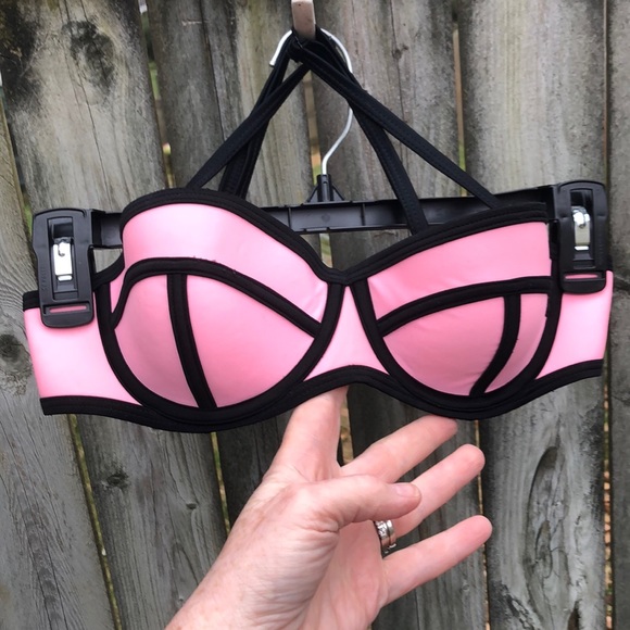 Triangl bikini (top only) Milly Candy Pink neoprene S 4 - Picture 5 of 13